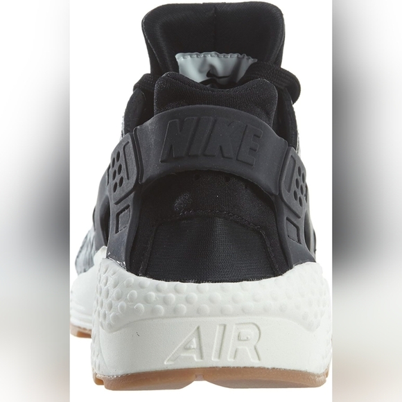 Nike Air Huarache Run Premium Women's Wolf Grey Black Sneakers Size 11 Used $237 - Picture 3 of 9